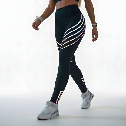 Alpha Juliet Aura High-Waisted Reflective Leggings ALPHA JULIET PREMIUM ACTIVEWEAR