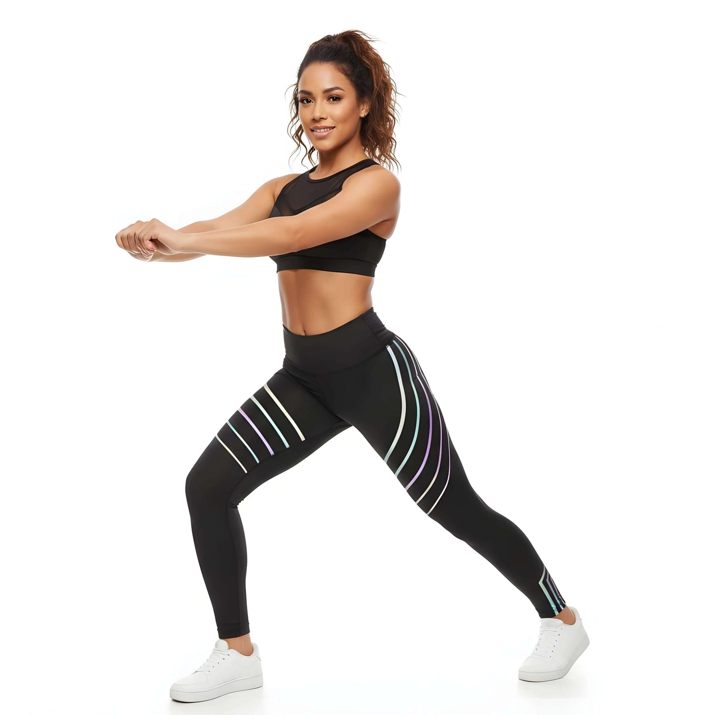 Alpha Juliet Aura High-Waisted Reflective Leggings ALPHA JULIET PREMIUM ACTIVEWEAR