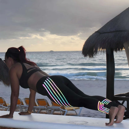 Alpha Juliet Aura High-Waisted Reflective Leggings ALPHA JULIET PREMIUM ACTIVEWEAR